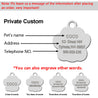 Personalized Paw Shaped Glitter  Engraved Pet ID Tag Pendant