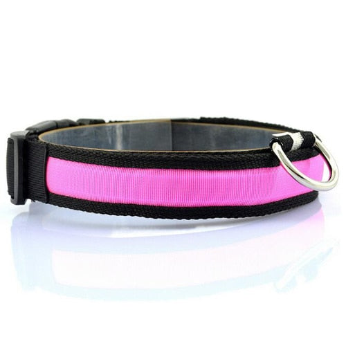 Nylon LED Anti-lost Flashing Dog Collar