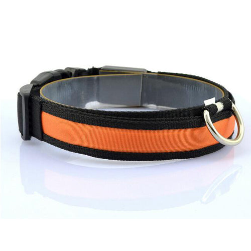 Nylon LED Anti-lost Flashing Dog Collar