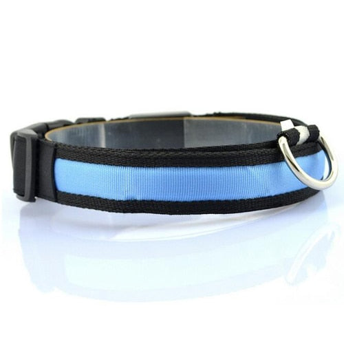 Nylon LED Anti-lost Flashing Dog Collar