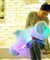 Luminous LED glowing plush dog doll