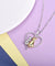 Two Cats Inside Heart Necklace
