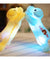 Colorful LED light glowing plush dog doll