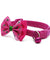 Adjustable Bowknot Bells Charm Polyester Pet Collar