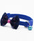 Adjustable Bowknot Bells Charm Polyester Pet Collar