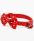 Adjustable Bowknot Bells Charm Polyester Pet Collar