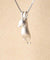 Minimalist Hanging Cat Pendant 925 Silver Necklace for Women