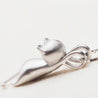 Minimalist Hanging Cat Pendant 925 Silver Necklace for Women