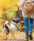 Leather Dog Leash with Spring