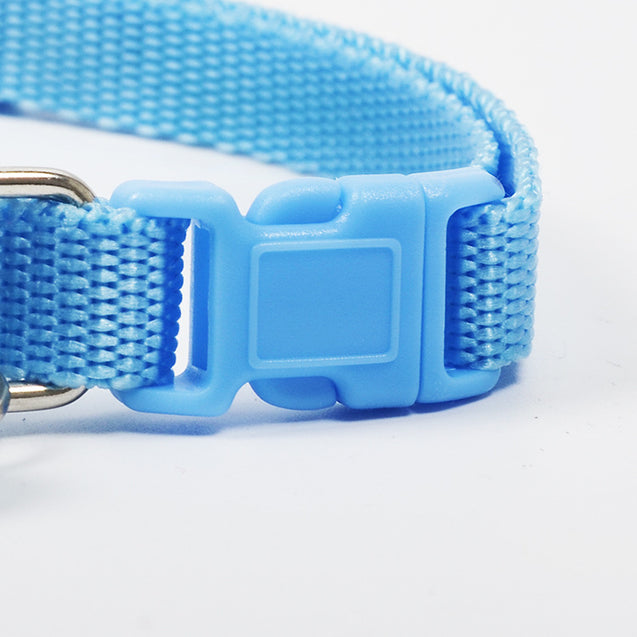Adjustable Bowknot Bells Charm Polyester Pet Collar