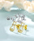 Cubic Zirconia Cat Stud Earrings