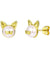 Freshwater Pearl Cat Earrings
