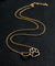 Linked Heart and Paw Pendant Necklace