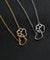 Linked Heart and Paw Pendant Necklace