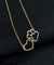 Linked Heart and Paw Pendant Necklace