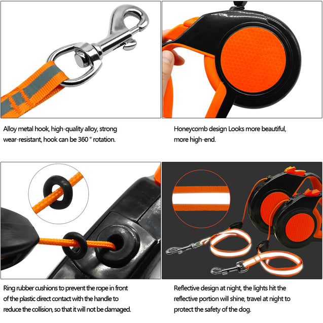 Automatic Extending & Retractable Dog Leash