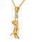 Hanging Cat Pendant Necklace