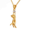 Hanging Cat Pendant Necklace