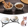 Cartoon Style Ceramic Pet Bowl Pet Feeder