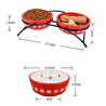 Cartoon Style Ceramic Pet Bowl Pet Feeder