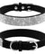 Adjustable Rhinestone Suede Soft Leather Pet Collar