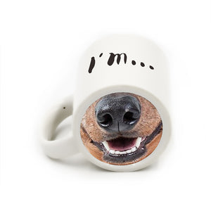 Funny Dog Nose Ceramic Mug