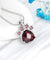Birthstone & Paw Pendant Snake Chain Necklace
