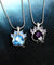 Birthstone & Paw Pendant Snake Chain Necklace