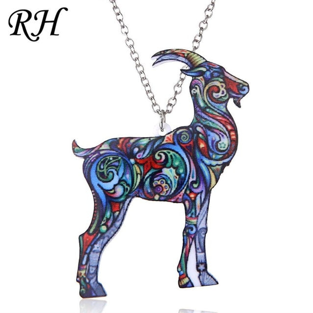 Acrylic Animal Pendant Necklace