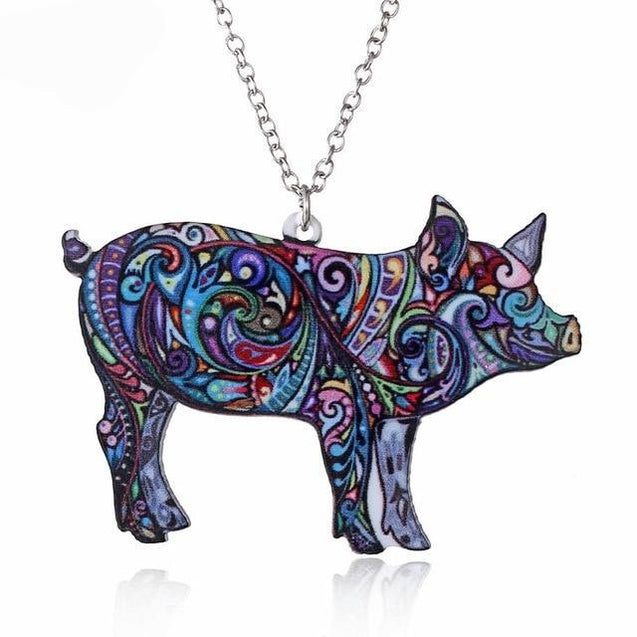 Acrylic Animal Pendant Necklace