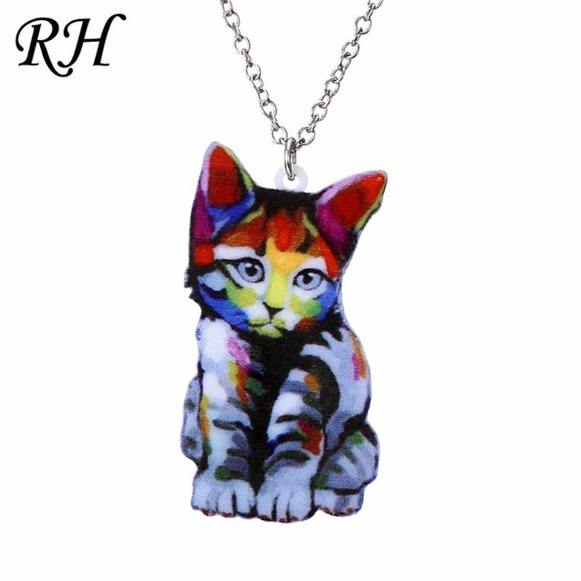 Acrylic Animal Pendant Necklace