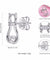 Cubic Zirconia Cat Stud Earrings