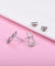 Cubic Zirconia Cat Stud Earrings
