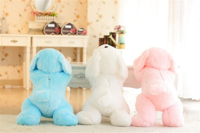 Luminous LED glowing plush dog doll