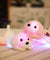 Colorful LED light glowing plush dog doll