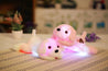 Colorful LED light glowing plush dog doll