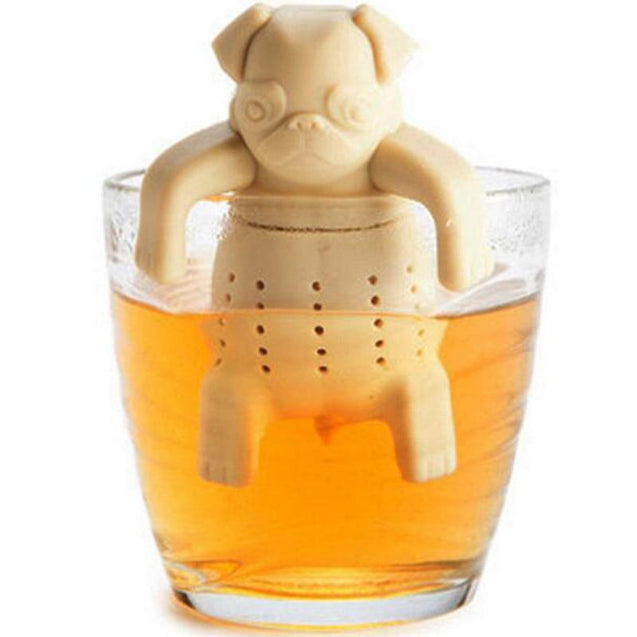 Eco-Friendly Silicone Pug Tea Infuser