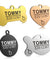 Anti-lost Stainless Steel Engraved Dog ID Tag