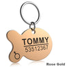 Anti-lost Stainless Steel Engraved Dog ID Tag