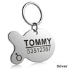 Anti-lost Stainless Steel Engraved Dog ID Tag