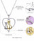 Two Cats Inside Heart Necklace