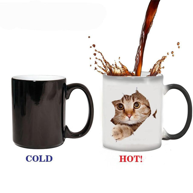 Heat Reveal Cat Mug