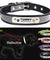 Customized Reflective Leather Pet ID Collar