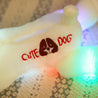 Colorful LED light glowing plush dog doll