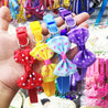 Adjustable Bowknot Bells Charm Polyester Pet Collar
