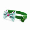 Adjustable Bowknot Bells Charm Polyester Pet Collar