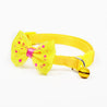 Adjustable Bowknot Bells Charm Polyester Pet Collar