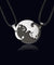 Titanium Black & White Couple Necklace