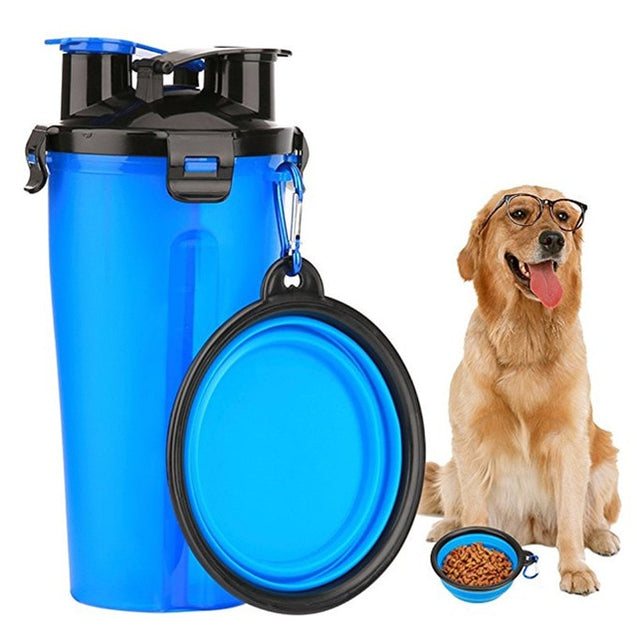 2 in 1 Folding Food & Water Feeder