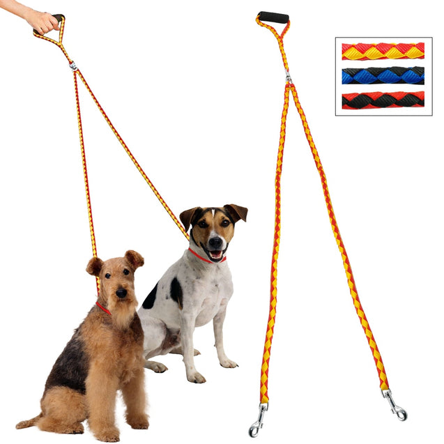 2 Way Nylon Dual Dog Leash